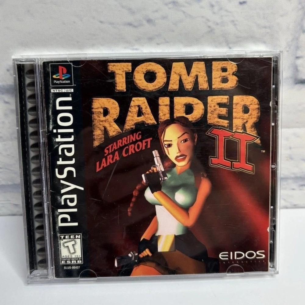 Tomb Raider II Starring Lara Croft Sony PlayStation PS1 1997 SLUS-00437 NTSC U/C